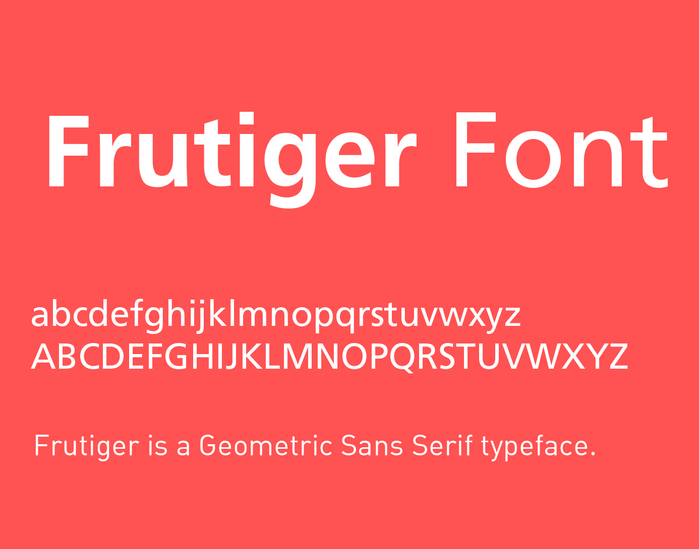 frutiger font free download